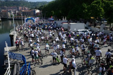 Bilbao 'da popüler bisiklet yarışı