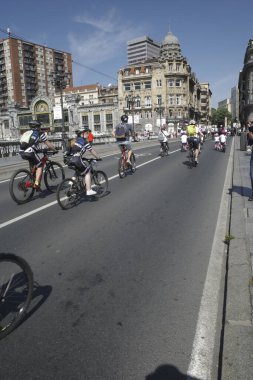 Bilbao 'da popüler bisiklet yarışı
