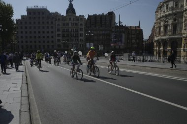 Bilbao 'da popüler bisiklet yarışı