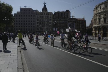 Bilbao 'da popüler bisiklet yarışı