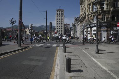 Bilbao 'da popüler bisiklet yarışı