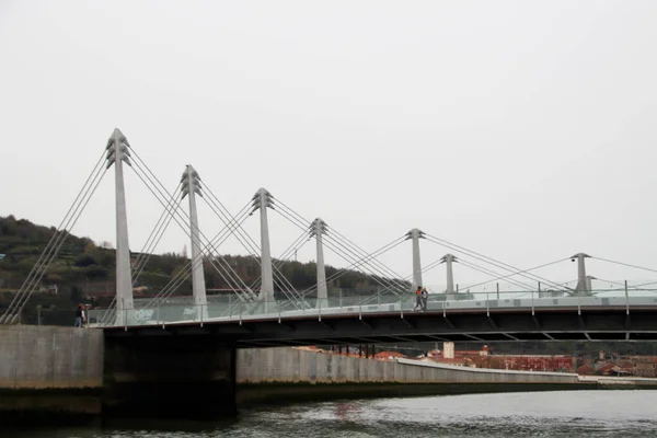 Γέφυρα Στην Πόλη Του Μπιλμπάο — Φωτογραφία Αρχείου