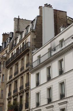 Paris şehrinin mimarisi.