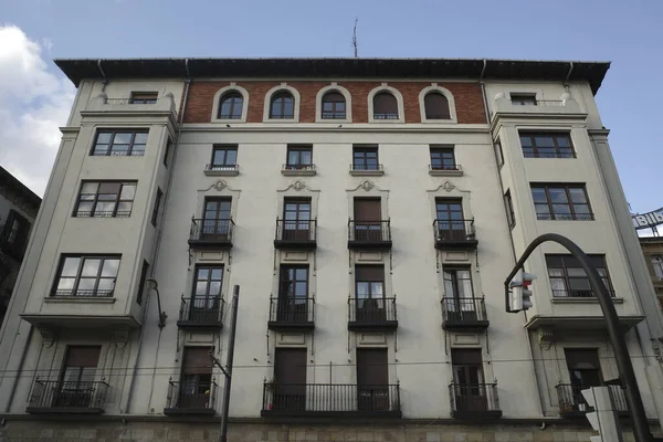 Apartament Budynek Dzielnicy Bilbao — Zdjęcie stockowe