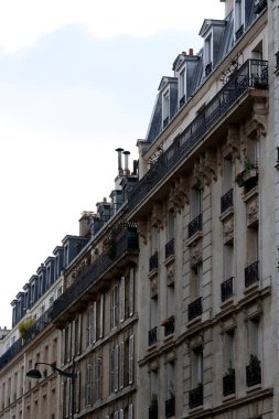 Paris şehrinin mimarisi.