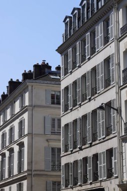 Paris şehrinin mimarisi.