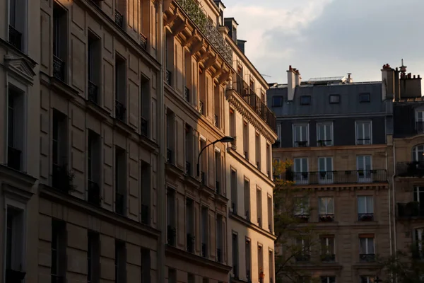 Facade Classic Apartment Building Paris — Stock Photo, Image