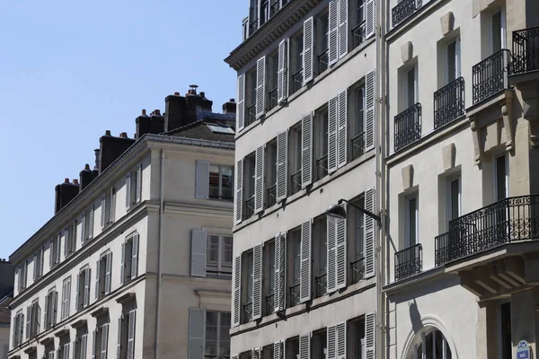 Façade Immeuble Classique Paris — Photo