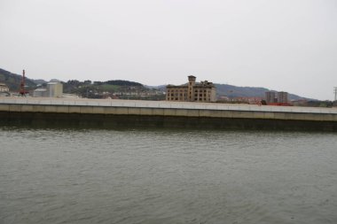 Bilbao nehrinin manzarası