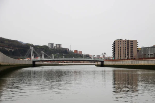 Vista Del Estuario Bilbao — Foto de Stock