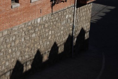 Avila, İspanya şehir merkezinde mimarlık