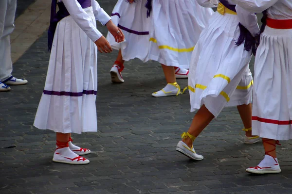Basque Folk Street Festival — Stock Photo, Image