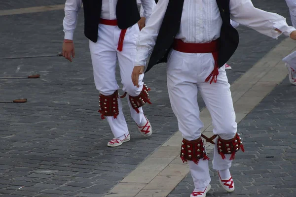 Баскський Танець Вулиці — стокове фото