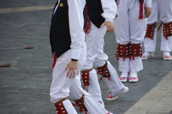 Баскський Танець Вулиці — стокове фото