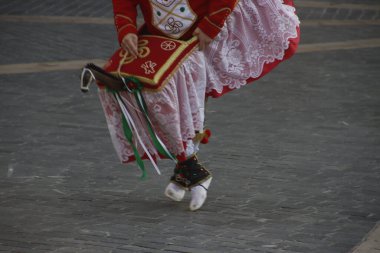 Basque dance folk street festival