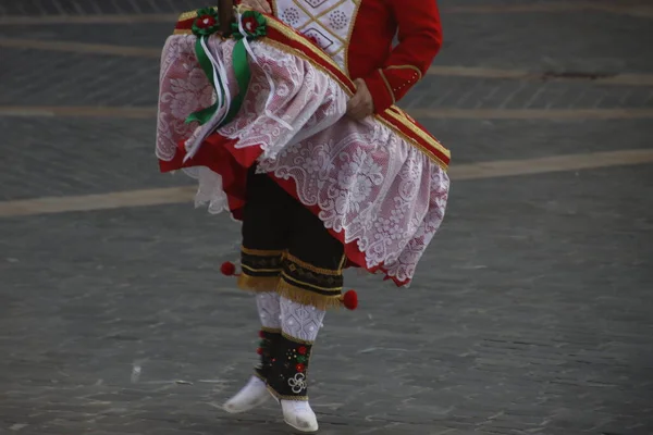 Basque Dance Folk Street Festival — Stock Photo, Image