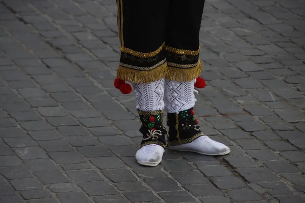 Basque Dance Folk Street Festival — Stockfoto