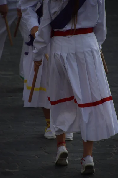 Basque Dance Folk Street Festival — ストック写真