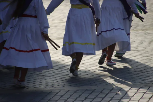 Basque Dance Folk Street Festival — Stock Photo, Image