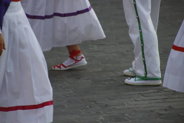 Basque Dance Folk Street Festival — стоковое фото