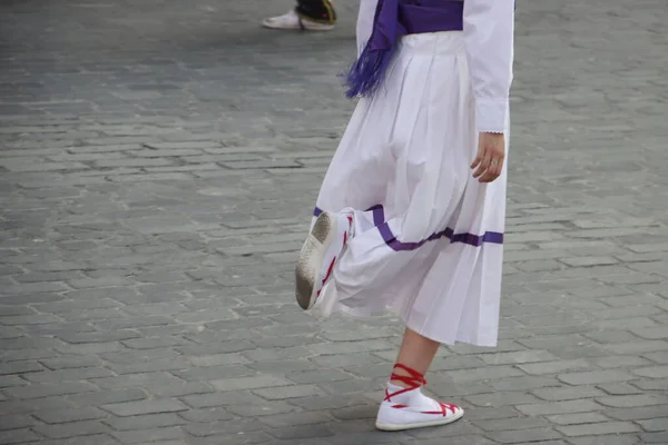 Basque Dance Folk Street Festival — стоковое фото