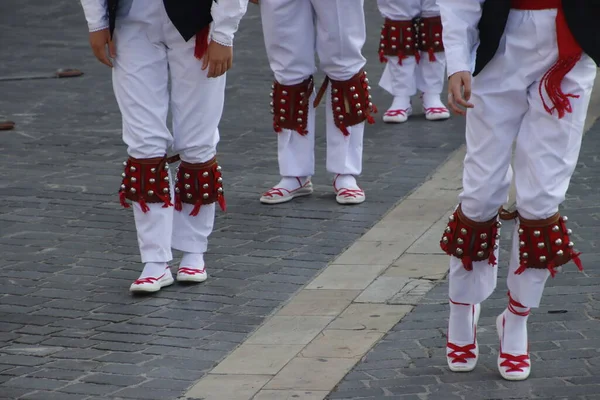 Basque Dance Folk Street Festival — стоковое фото
