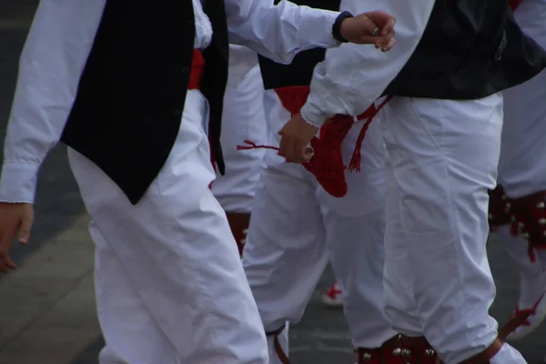 Basque folk street dance festival