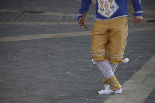 Basque Folk Street Dance Festival — Fotografia de Stock