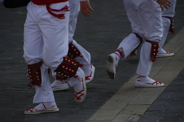 Basque Folk Street Dance Festival — Fotografia de Stock