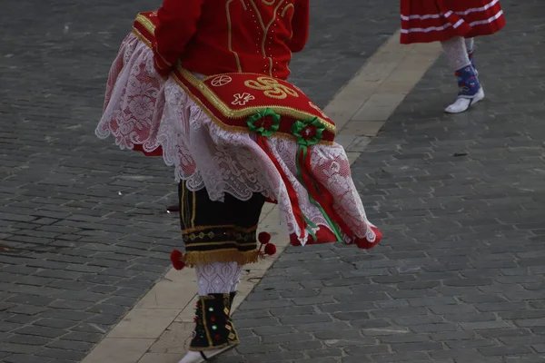 Basque Folk Street Dance Festival — ストック写真