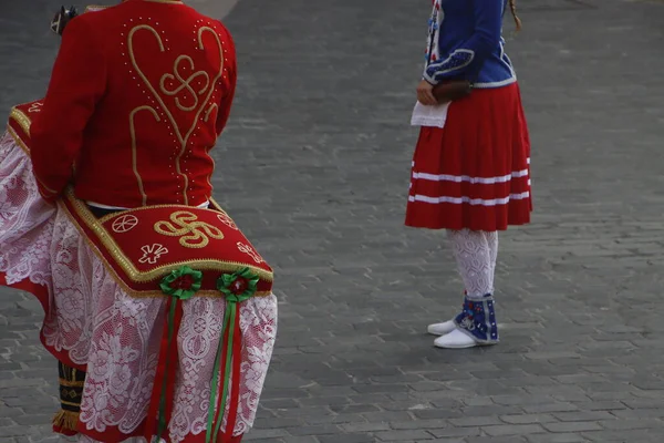 Basque Folk Street Dance Festival — Zdjęcie stockowe