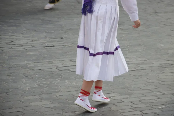 Basque Folk Street Dance Festival — Zdjęcie stockowe