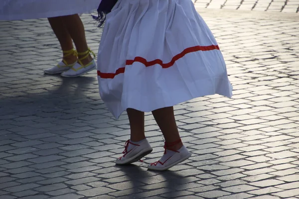 Basque Folk Street Dance Festival — Fotografia de Stock