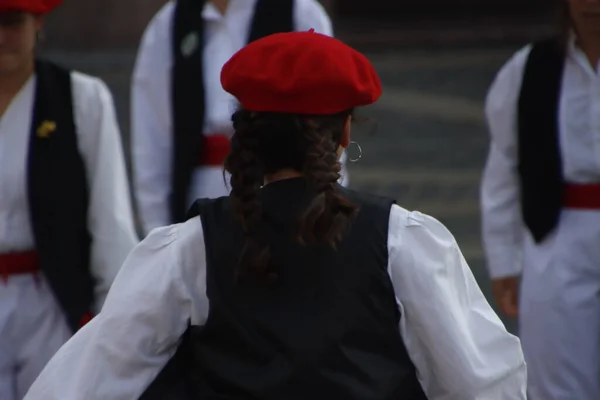 Basque folk street dance festival