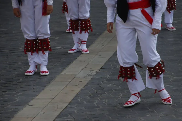 Basque Folk Street Dance Festival — Stockfoto