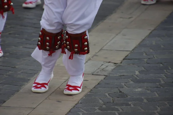 Basque Folk Street Dance Festival — Stok fotoğraf