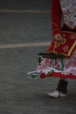 Basque folk street dance festival