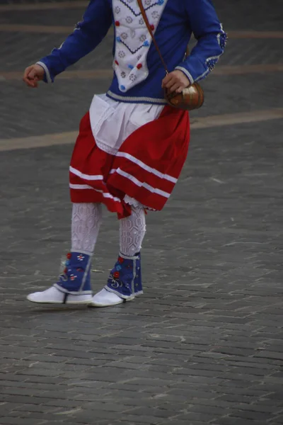 Basque folk street dance festival