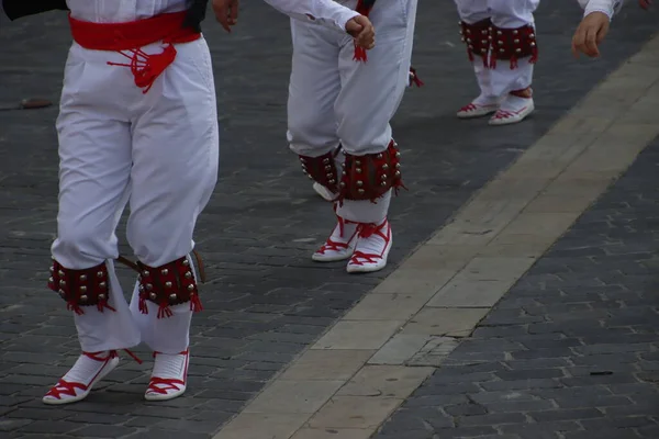 Basque Folk Street Dance Festival — Foto Stock