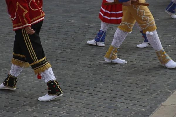 Basque Folk Street Dance Festival — Zdjęcie stockowe