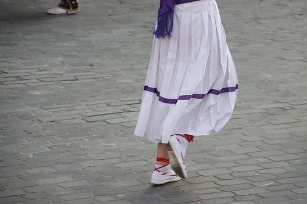 Basque Folk Street Dance Festival — 스톡 사진