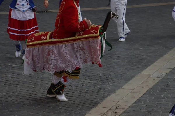 Basque Folk Street Dance Festival — Fotografia de Stock