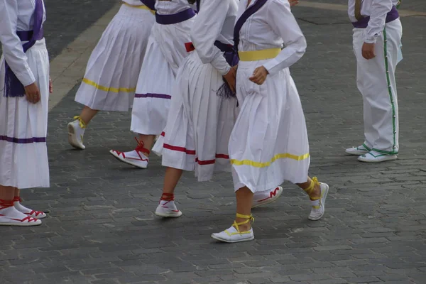 Basque Folk Street Dance Festival — Foto de Stock