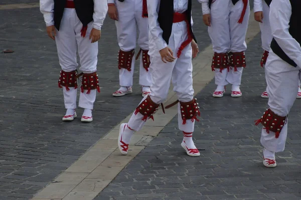 Bask Halk Dansı Festivali — Stok fotoğraf