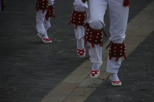 Baskische Volksdansfestival — Stockfoto