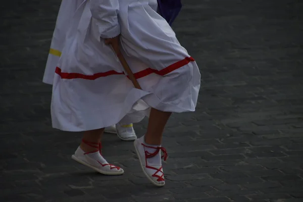 Basque Folk Dance Festival — Stok fotoğraf