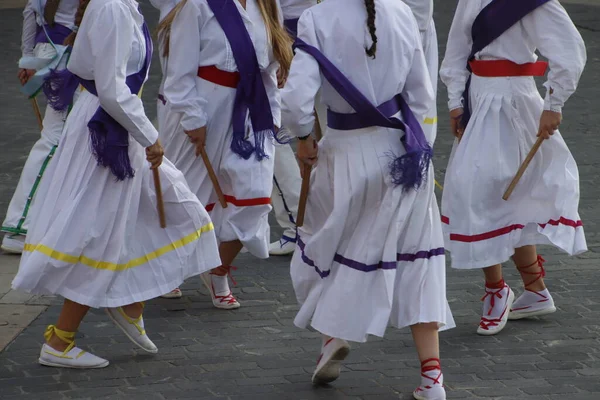 Basque Folk Dance Festival — 图库照片