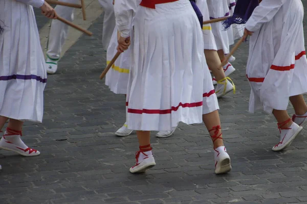 Basque Folk Dance Festival — Stockfoto