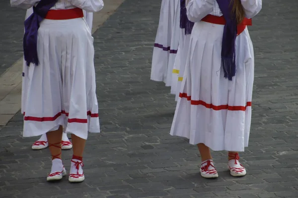 Basque Folk Dance Festival — Stockfoto