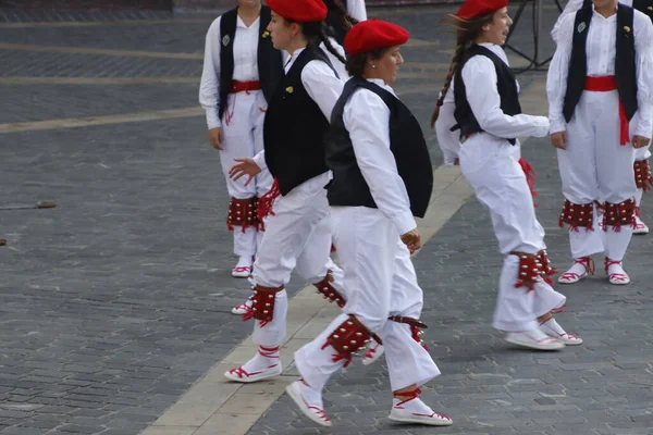 Basque Dance Folk Street Festival — ストック写真